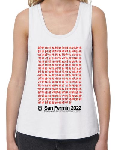 Camiseta mujer San Fermín 2022 camiseta blanca chica - latostadora.com - Modalova