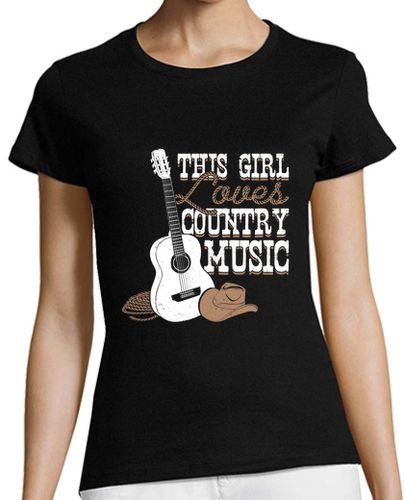Camiseta mujer esta chica ama la musica country - latostadora.com - Modalova