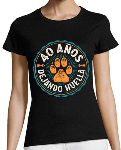 Camiseta Mujer Manga Corta 40 años dejando huella laTostadora - latostadora.com - Modalova