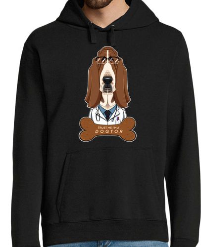 Sudadera Con Capucha Para Hombre basset hound veterinario créeme soy un laTostadora - latostadora.com - Modalova