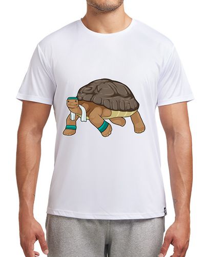 Camiseta deportiva tortuga como corredor con toalla - latostadora.com - Modalova