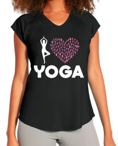 Camiseta deportiva mujer amo el yoga humor pasión - latostadora.com - Modalova