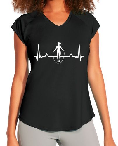 Camiseta deportiva mujer saltar la cuerda latido del corazón lín - latostadora.com - Modalova