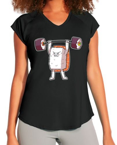 Camiseta Mujer Deportiva sushi levantamiento de pesas culturismo laTostadora - latostadora.com - Modalova