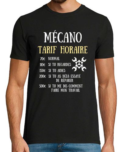 Camiseta Hombre Manga Corta mecánico humor tarifa mecánico laTostadora - latostadora.com - Modalova