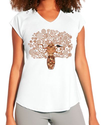 Camiseta deportiva mujer Kokeshi El árbol de la vida estilo Klim - latostadora.com - Modalova