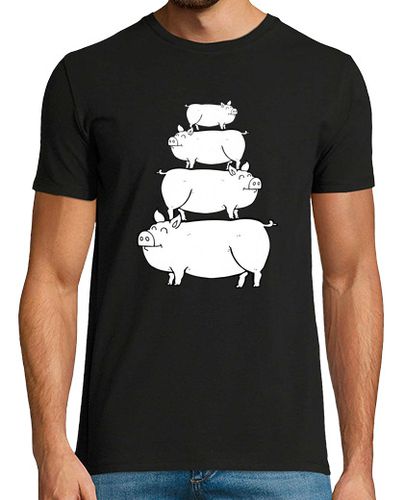 Camiseta una piramide de cerdos - latostadora.com - Modalova