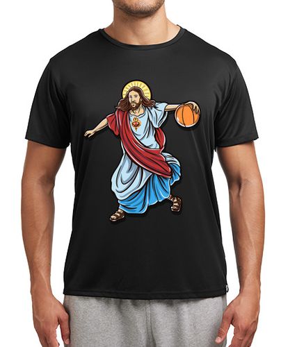 Camiseta deportiva Jesús Baloncesto Católico Basket Cristiano Not Today Satán laTostadora - latostadora.com - Modalova