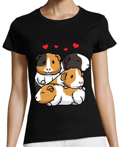 Camiseta Mujer Manga Corta conejillo de indias cavy roedor laTostadora - latostadora.com - Modalova