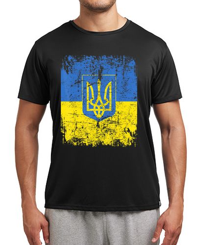 Camiseta Bandera y Escudo de Ucrania - latostadora.com - Modalova