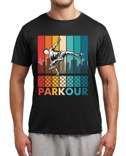 Camiseta deportiva Parkour Deporte Salto Parkur Freerunning Ninja Urbano Vintage laTostadora - latostadora.com - Modalova