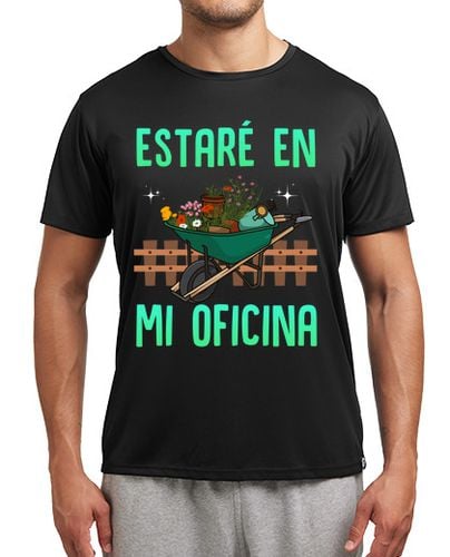 Camiseta deportiva Estaré En Mi Oficina Jardinero Plantas Jardín Flores Jardinería laTostadora - latostadora.com - Modalova