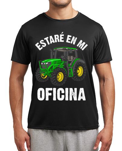 Camiseta deportiva Estaré en mi Oficina Tractor - latostadora.com - Modalova