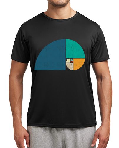 Camiseta deportiva Espiral Fibonacci Da Vinci Arte Cultura Profe Matemáticas Friki laTostadora - latostadora.com - Modalova