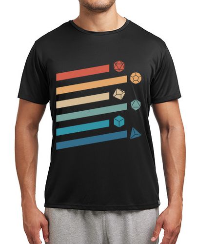 Camiseta deportiva Dados Juegos De Rol RPG Gamer Dado D20 Rolero Vintage Friki laTostadora - latostadora.com - Modalova