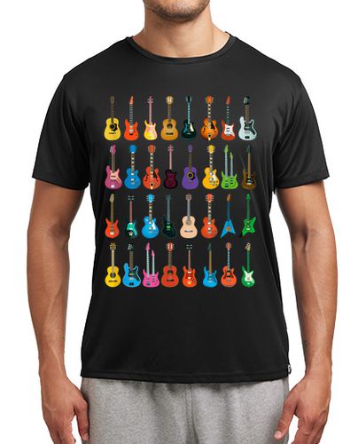 Camiseta deportiva Colección De Guitarras Guitarrista Música Rock Heavy Metal laTostadora - latostadora.com - Modalova