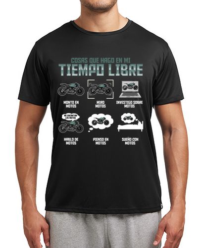 Camiseta deportiva Me Encantan Las Motos Regalo Motero Biker Motociclismo - latostadora.com - Modalova