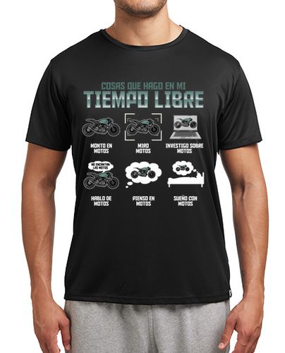 Camiseta deportiva Me Encantan Las Motos Regalo Motero Biker Motociclismo laTostadora - latostadora.com - Modalova