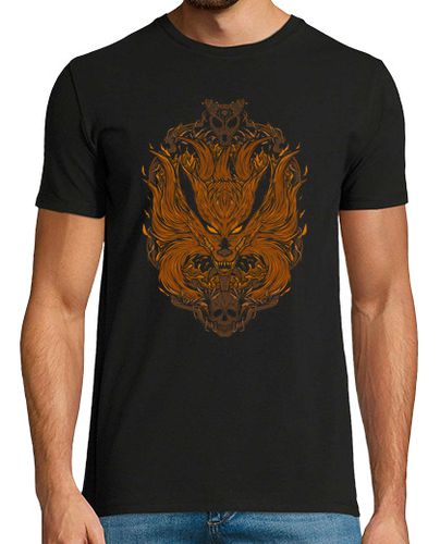 Camiseta Hombre Manga Corta zorro demonio mítico laTostadora - latostadora.com - Modalova