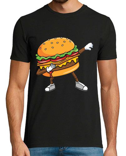 Camiseta Hombre Manga Corta dabbing hamburguesa comida rápida hambu laTostadora - latostadora.com - Modalova