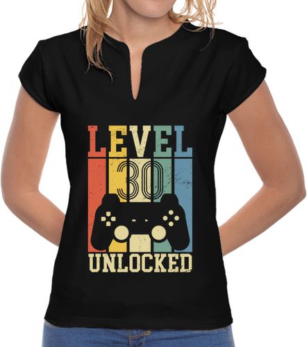 Camiseta mujer nivel 30 desbloqueado - latostadora.com - Modalova