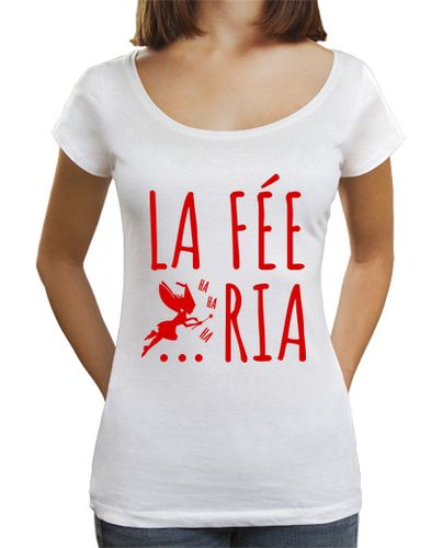 Camiseta Mujer Cuello Ancho Loose Fit hada ria humor feria laTostadora - latostadora.com - Modalova