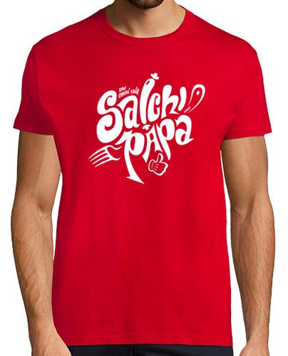 Camiseta Hombre Manga Corta Salchipapa (blanco) laTostadora - latostadora.com - Modalova