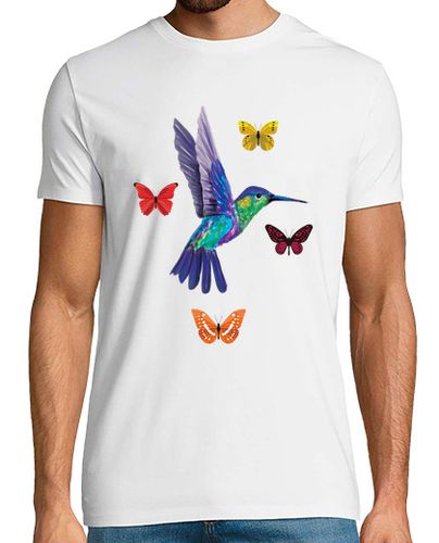 Camiseta colibrí y mariposas - latostadora.com - Modalova