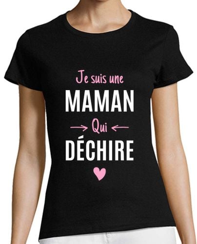 Camiseta Mujer Manga Corta mamá que rasga humor regalo de mamá laTostadora - latostadora.com - Modalova