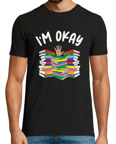 Camiseta Book Lover Im Ok Reading Book Reader - latostadora.com - Modalova
