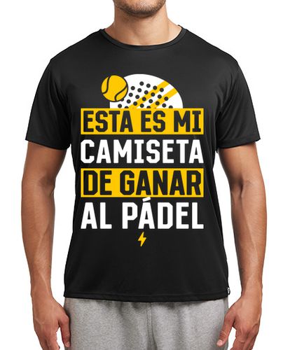 Camiseta deportiva Mi camiseta de ganar al pádel - latostadora.com - Modalova
