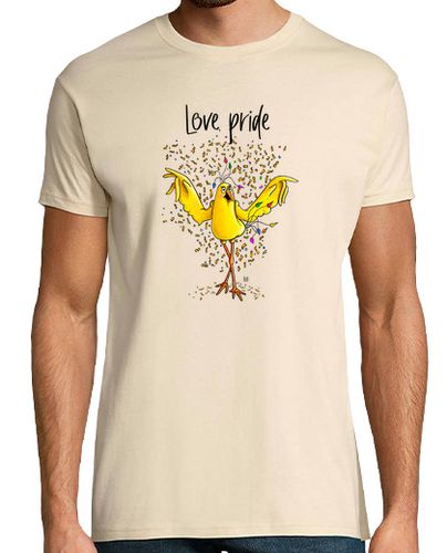 Camiseta Camiseta básica. Love Pride pájaro con confeti laTostadora - latostadora.com - Modalova