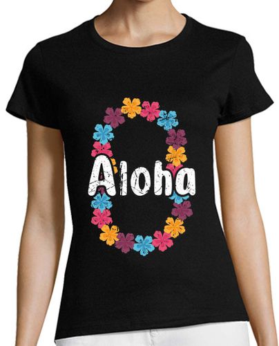 Camiseta mujer aloha hawaii surf retro atardecer laTostadora - latostadora.com - Modalova