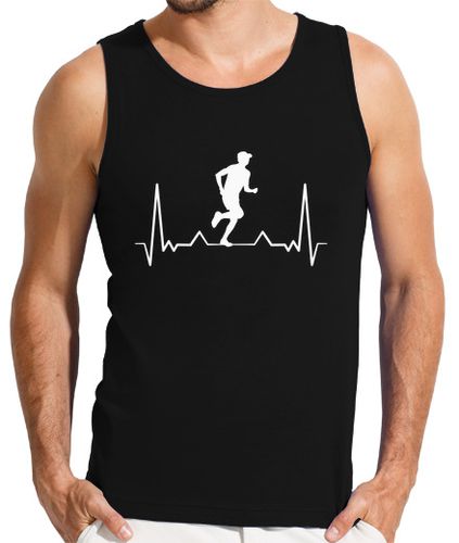 Camiseta Hombre Sin Mangas latido del corazón de carrera ultra laTostadora - latostadora.com - Modalova