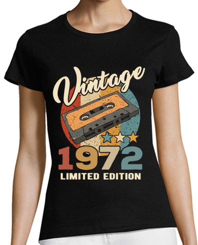 Camiseta mujer Vintage 1972 limited edition - latostadora.com - Modalova