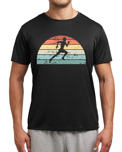 Camiseta deportiva retro corriendo puesta de sol vintage c - latostadora.com - Modalova
