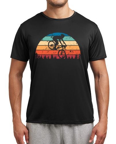 Camiseta Hombre Deportiva retro ciclismo de montaña atardecer vin laTostadora - latostadora.com - Modalova