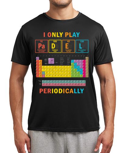 Camiseta Hombre Deportiva Tabla periódica divertida de pádel laTostadora - latostadora.com - Modalova