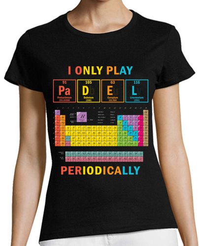 Camiseta mujer Tabla periódica divertida de pádel laTostadora - latostadora.com - Modalova