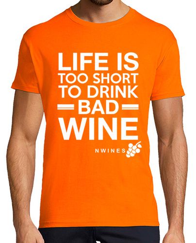 Camiseta Life is too short... Naranja - latostadora.com - Modalova