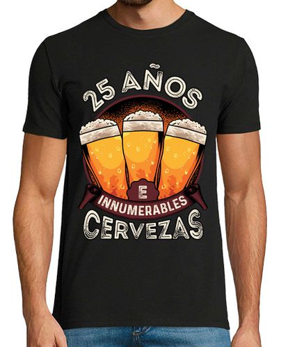 Camiseta 25 Años E Innumerables Cervezas Regalo 25 Cumpleaños - latostadora.com - Modalova