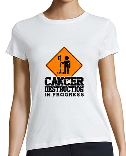 Camiseta mujer destrucción del cáncer en progreso - latostadora.com - Modalova