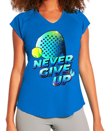 Camiseta deportiva mujer NEVER GIVE UP - latostadora.com - Modalova