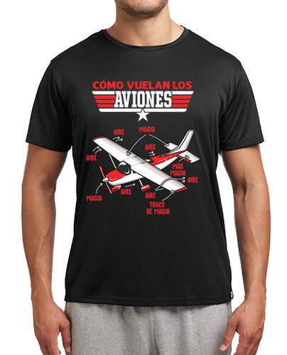 Camiseta Aviones Vuelan Con Magia Piloto De Drones Regalo Friki Aviación - latostadora.com - Modalova