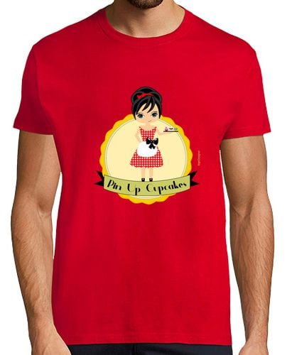 Camiseta Hombre Manga Corta Pin Up Cupcakes laTostadora - latostadora.com - Modalova