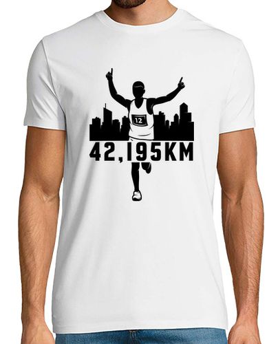 Camiseta 42195 corredor de maratón trotar - latostadora.com - Modalova