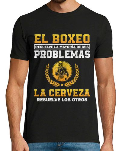 Camiseta Boxeo Resuelve Mis Problemas Cerveza - latostadora.com - Modalova