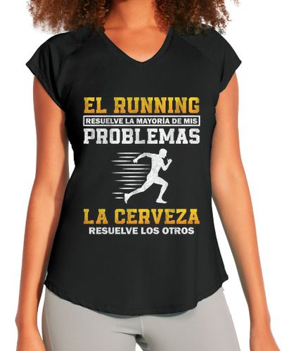 Camiseta Mujer Deportiva El Running Resuelve Mis Problemas laTostadora - latostadora.com - Modalova