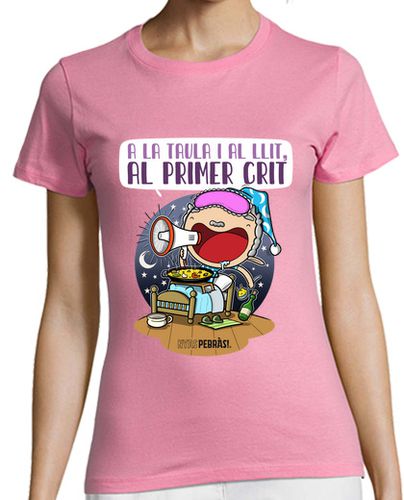 Camiseta Mujer Manga Corta A la taula i al llit al primer crit laTostadora - latostadora.com - Modalova