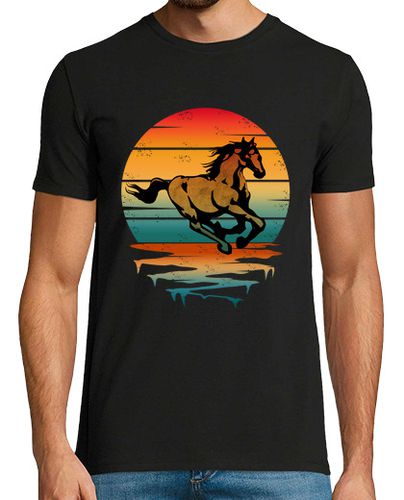 Camiseta caballo atardecer vintage - latostadora.com - Modalova